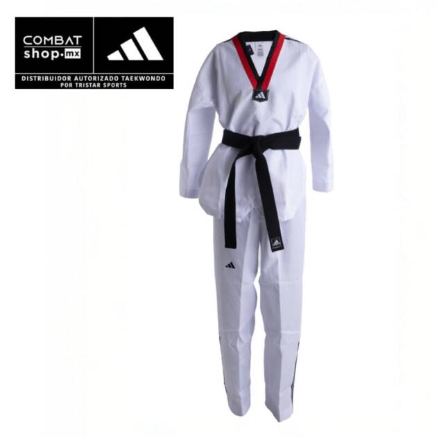 Adidas Dobok Adi-Start 3/// (Blanco/Rojo Negro)