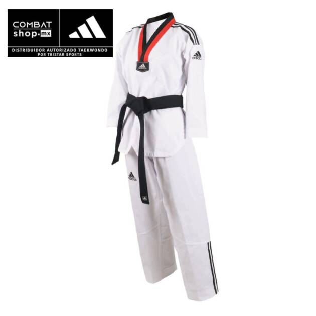 Adidas Dobok Adi-Club 3/// (Blanco/Rojo Negro)