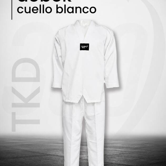 COMBAT 360 DOBOK COMBAT STAR CUELLO BLANCO